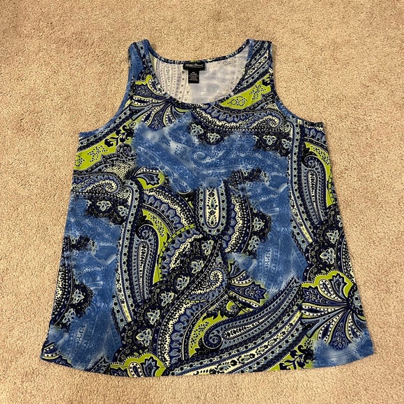 Maggie Barnes Essentials Paisley Women's Tank Top - Picture 1 of 4